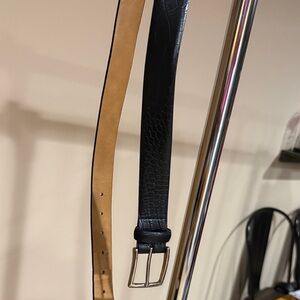 Black and Tan Leather Men's Belt